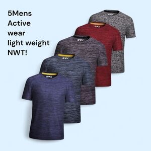 SPX Men's Short Sleeve Activewear Tees - 5 Pack